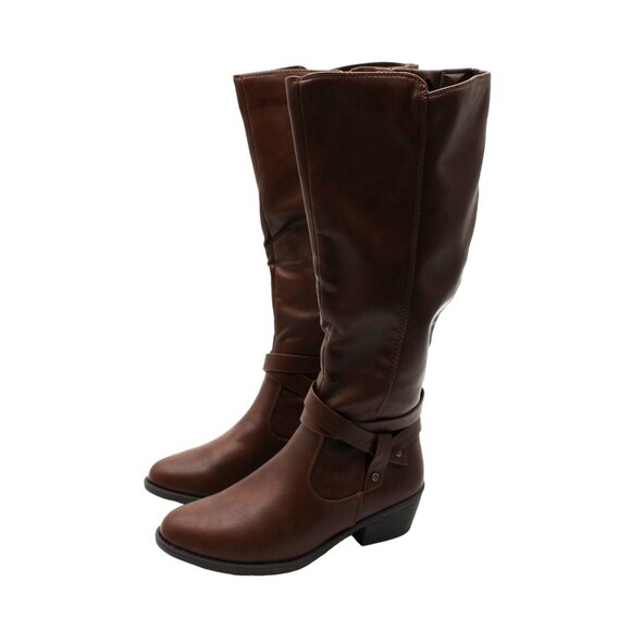 Easy Street Womens Brown Boots - Picture 4 of 7
